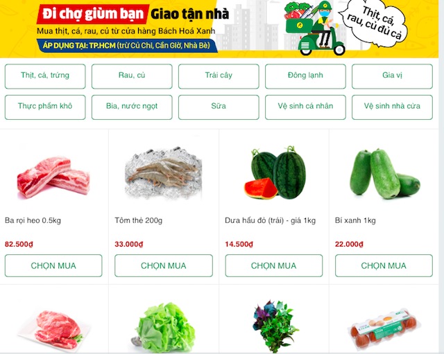 Nở rộ dịch vụ siêu thị đi chợ giùm người tiêu dùng