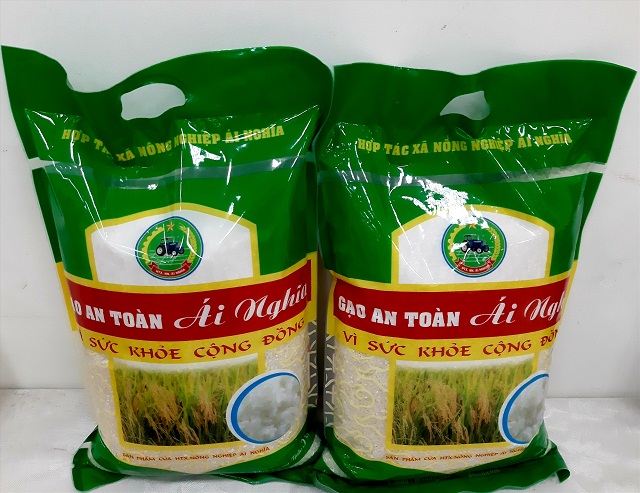 Gạo an toàn Ái Nghĩa đã được công nhận sản phẩm OCOP 3 sao cấp tỉnh (Ảnh: Tư liệu)