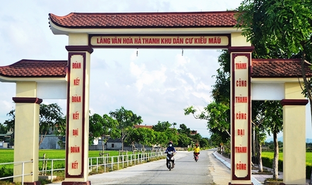 Khu dân cư kiểu mẫu ở thôn Hà Thanh, xã Tượng Sơn, huyện Thạch Hà (Ảnh: TL)