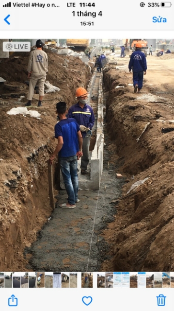 Tư vấn giám sát đã yêu cầu đơn vị thi công nhấc cống lên đổ lại lớp lót bê tông theo đúng hồ sơ (ảnh tư vấn giám sát dự án cung cấp)