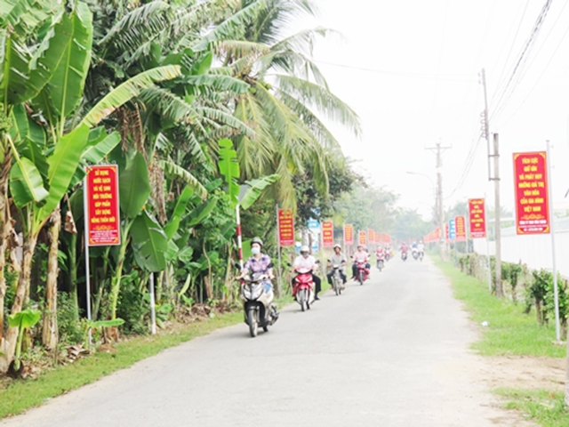 Tân Mỹ Chánh là xã đầu tiên của tỉnh Tiền Giang về đích NTM (Ảnh Tư liệu)