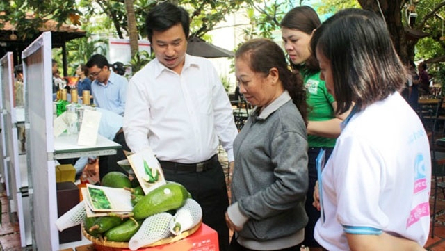 Sản phẩm bơ Thái Dương được quảng bá tại các hội chợ nông sản luôn thu hút người tiêu dùng