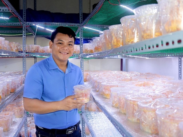 Ý tưởng sản xuất đông trùng hạ thảo số lượng lớn được anh Đá ấp ủ hàng năm trời trước khi thành lập HTX (Ảnh: Tư liệu)