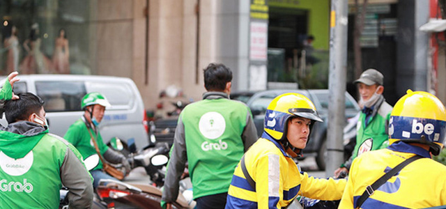 Grab, be tiếp tục tạm dừng hoạt động tại một số khu vực từ ngày 16/4 (Ảnh Internet)