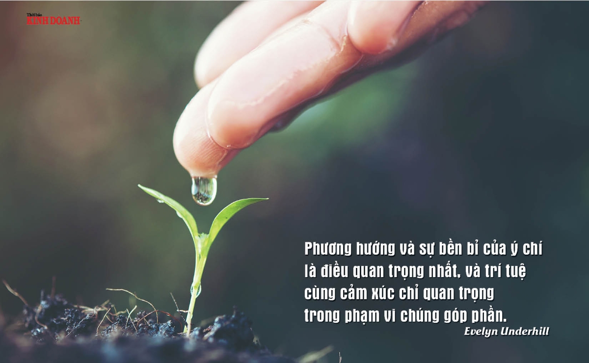 Phương hướng và sự bền bỉ của ý chí là điều quan trọng nhất, và trí tuệ cùng cảm xúc chỉ quan trọng trong phạm vi chúng góp phần. Evelyn Underhill