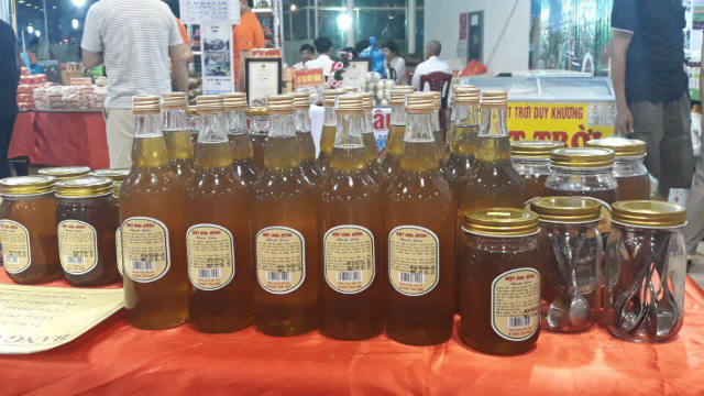 Sản phẩm mật ong rừng Bình Liêu của HTX Hợp Tiến (Ảnh: TL)