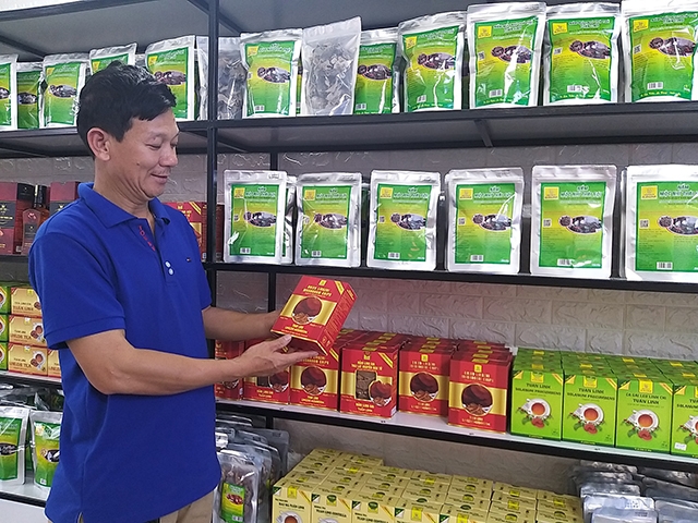 Trà nấm linh chi của HTX Tuấn Linh được công nhận sản phẩm OCOP 4 sao tỉnh Quảng Bình năm 2020 (Ảnh: TL)