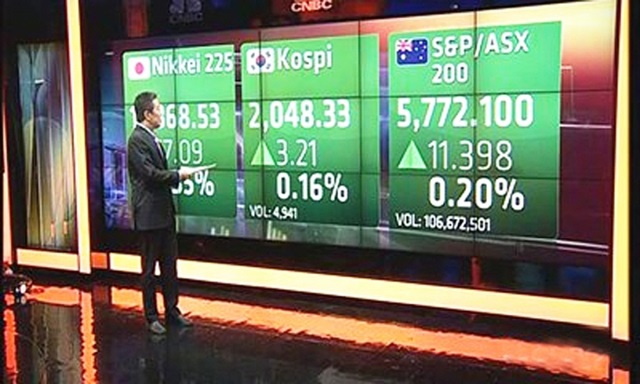Chứng khoán châu Á tăng phiên thứ 3 liên tiếp (Ảnh Internet)