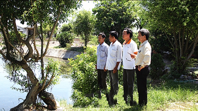 Mô hình trang trại của anh Triệu Đình Hợi, thành viên HTX Vạn Xuân Trường thu hút sự quan tâm của nhiều cựu chiến binh và người dân tham quan học tập (Ảnh: TL)