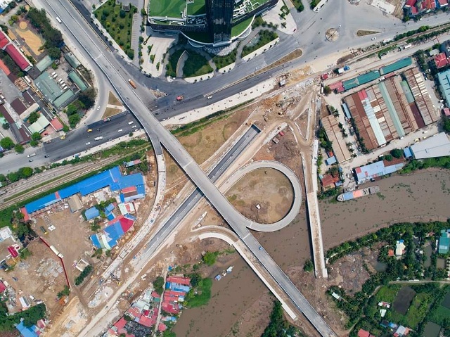 Dự án Nút giao Nam cầu Bính (Ảnh: Nguyễn Hồng Phong)
