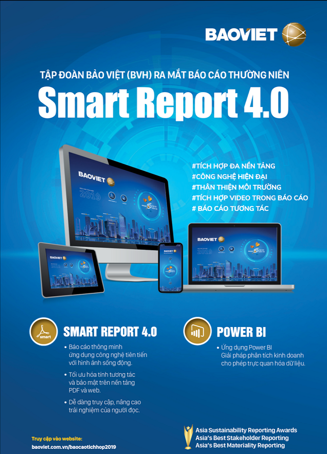 Bảo Việt đạt 2 giải báo cáo bền vững xuất sắc nhất Châu Á và ra mắt Smart Annual Report 4.0