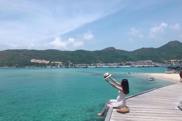 HTX Nhơn Hải khai thác hoạt động du lịch trên đào Hòn Khô (Ảnh: TL)