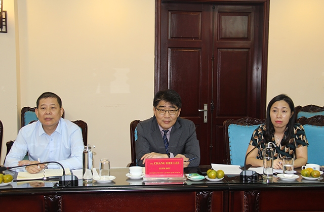 Ông Chang Hee Lee, Giám đốc ILO tại Việt Nam phát biểu tại cuộc làm việc (Ảnh: Phạm Duy)