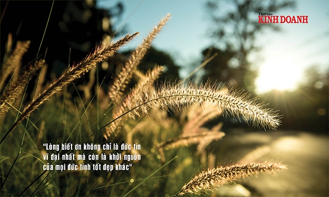 Lòng biết ơn không chỉ là đức tín vĩ đại nhất mà còn là khởi nguồn của mọi đức tính tốt đẹp khác