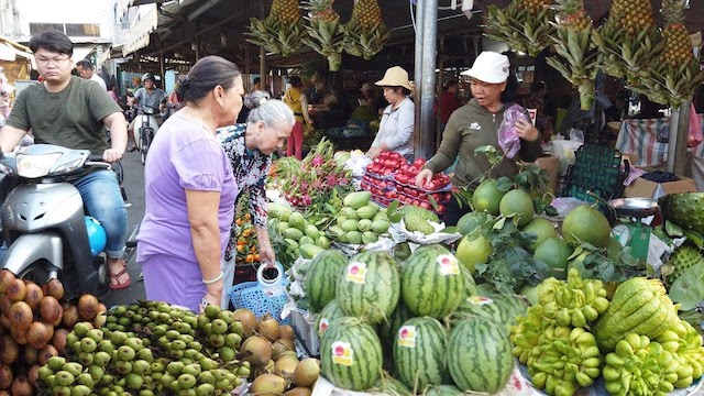 Với sự quản lý của HTX, chợ Võ Thành Trang luôn nhộn nhịp (ảnh: Tư liệu)