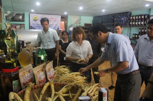 Các sản phẩm cúa HTX Nông nghiệp dược liệu Tây Giang (Ảnh: TL)