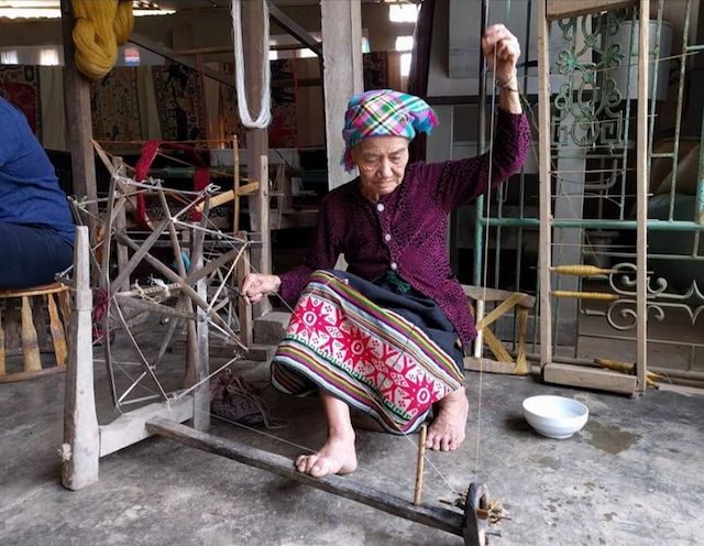 Nghề dệt thổ cẩm của người Thái ở bản Hoa Tiến đang được gìn giữ từ bao đời nay (Ảnh: TL)