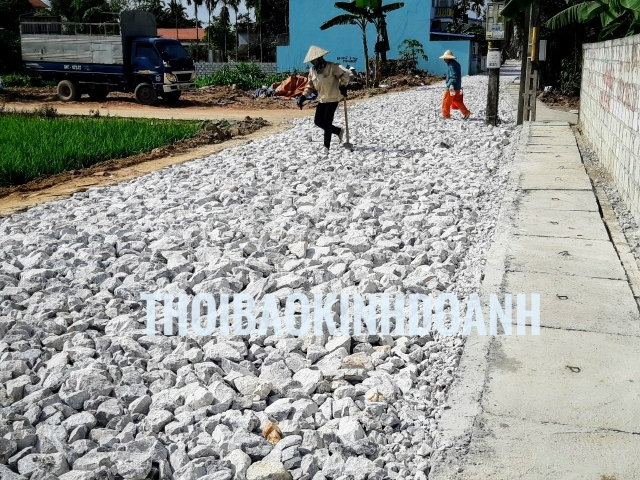 Chủng loại đá không đúng theo hồ sơ đã duyệt