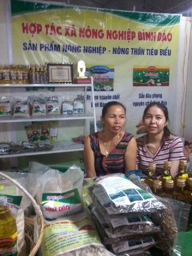 Các sản phẩm tiêu biểu của HTX NN Bình Đào (Ảnh: TL)