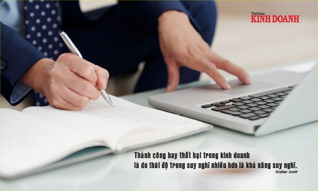 Thành công hay thất bại trong kinh doanh là do thái độ trong suy nghĩ nhiều hơn là khả năng suy nghĩ. Walter Scott