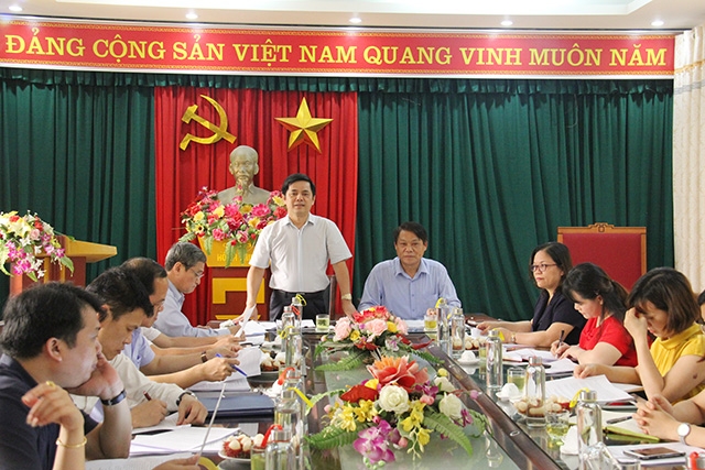 Phó Chủ tịch Liên minh HTX Việt Nam Nguyễn Văn Thịnh phát biểu chỉ đạo công tác chuẩn bị cho Đại hội Liên minh HTX tỉnh Phú Thọ (Ảnh: Phạm Duy)