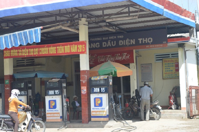 Cửa hàng kinh doanh xăng dầu thuộc quản lý của HTX Thương mại Điện Thọ (Ảnh: TL)