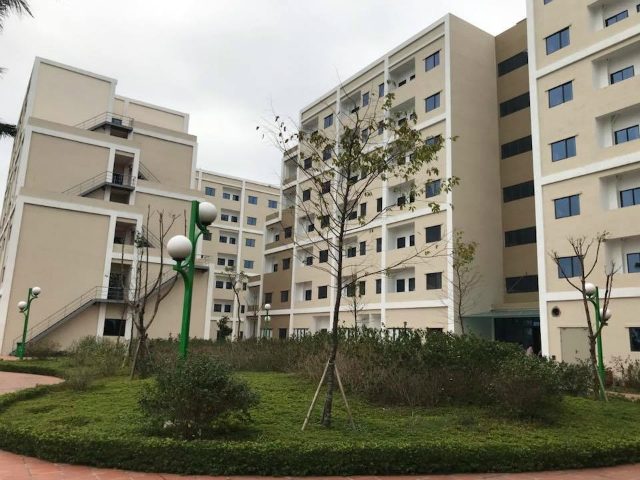 Nhà ở cho công nhân ở KCN Yên Phong, Bắc Ninh do Tổng công ty Viglacera xây dựng cho các doanh nghiệp trong KCN thuê