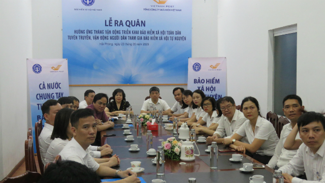 BHXH và Bưu điện TP Hải Phòng triển khai BHXHTN ngày 23/5/2020