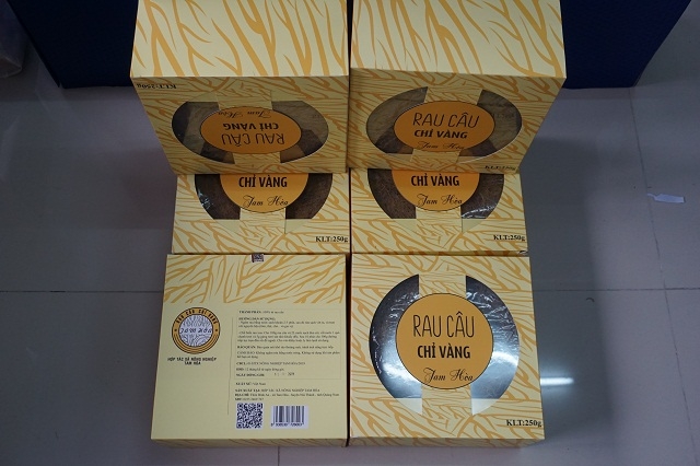 Sản phẩm Rau câu chỉ vàng tham gia OCOP (Ảnh: TL)