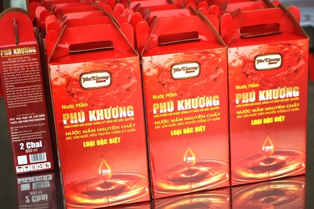 Nước mắm Phú Khương đạt tiêu chuẩn OCOP cấp tỉnh (Ảnh: Phú Khương)
