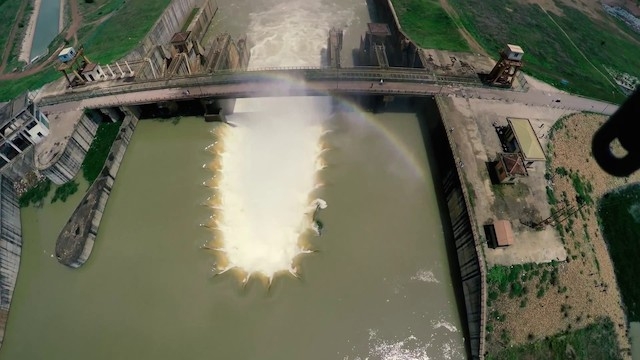 Đập thuỷ lợi Phước Hoà giúp cho việc sản xuất nông nghiệp ở xã Phước Hoà được tốt hơn (ảnh: Tư liệu)