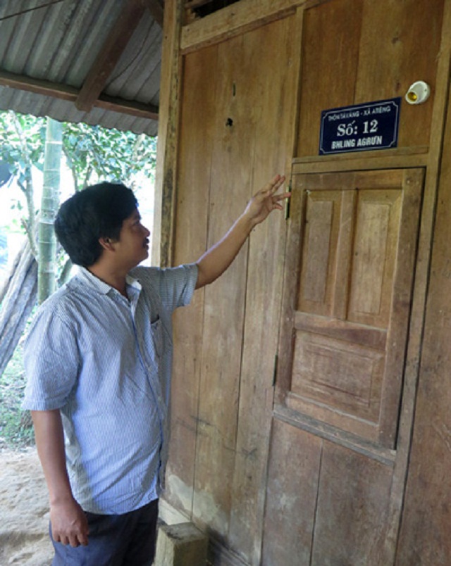 Xã A Tiêng đã triển khai gắn số nhà cho người dân