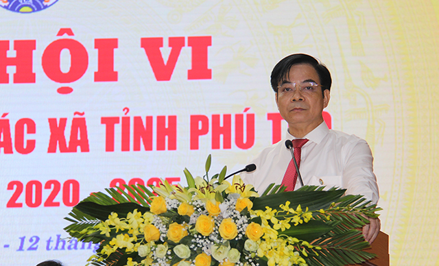 Ông Nguyễn Thanh Hải, Phó Chủ tịch UBND tỉnh Phú Thọ phát biểu chỉ đạo Đại hội