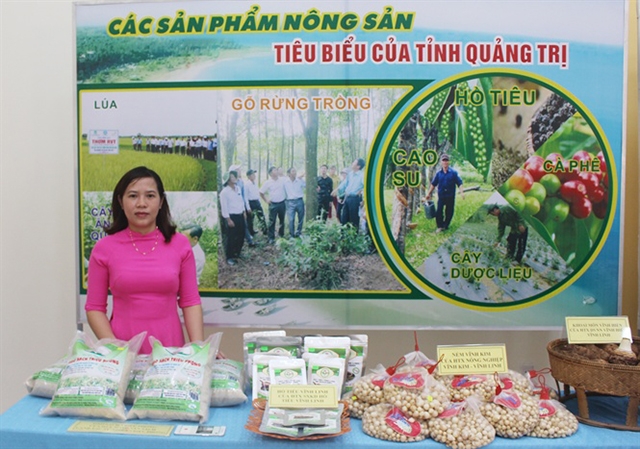 Các sản phẩm nông nghiệp tiêu biểu của Quảng Trị có trong chương trình OCOP (Ảnh: Phạm Duy)