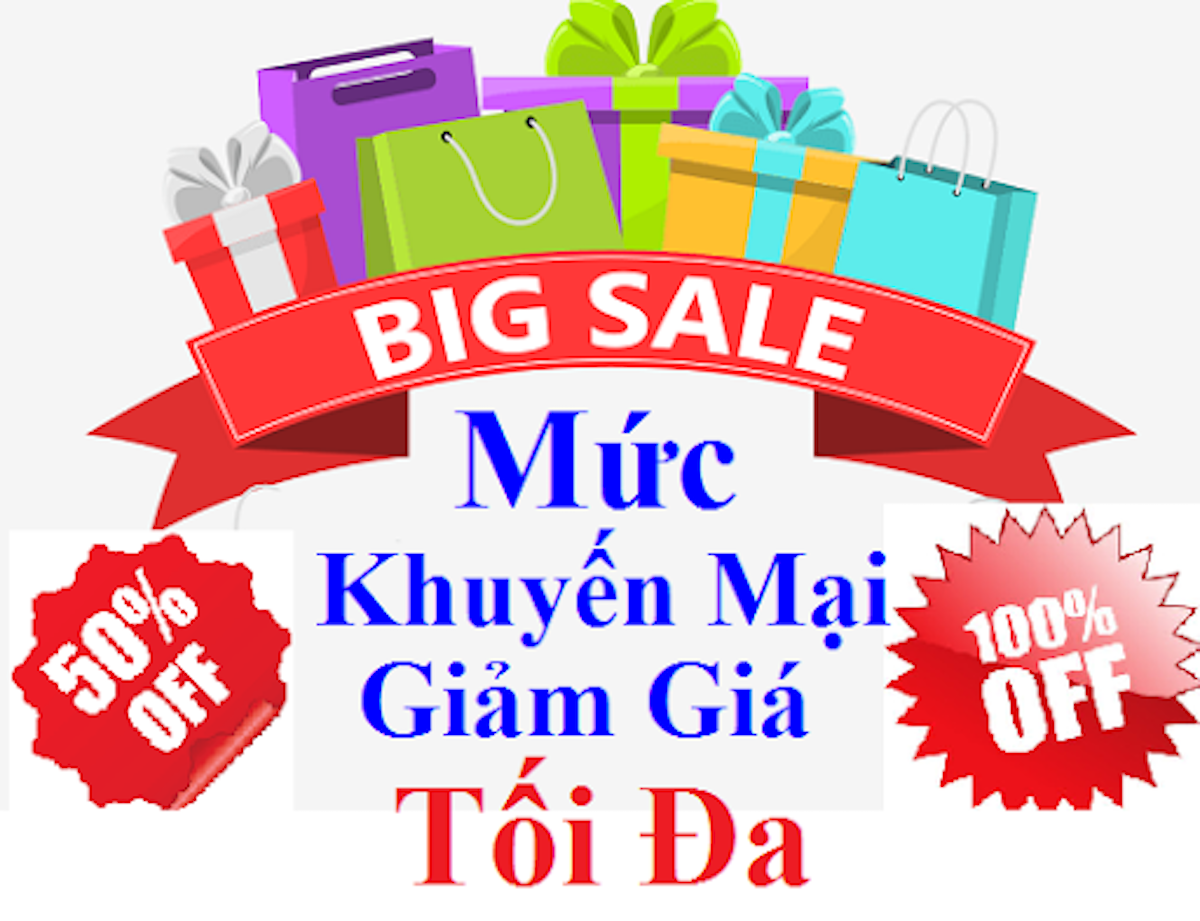 Mức giảm giá tối đa đối với hàng hóa, dịch vụ được khuyến mại là 100% (Nguồn: Internet)