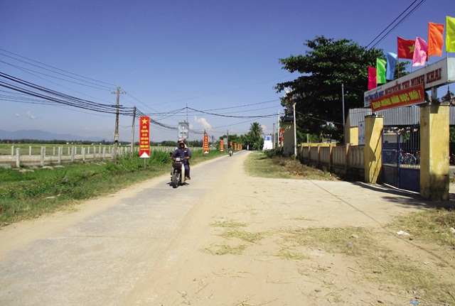 Nhờ xây dựng NTM, diện mạo Bình Đào ngày càng khang trang.