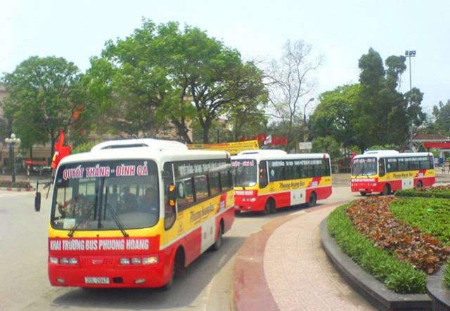 Đoàn xe của HTX vận tải Chùa Hang, một điển hình trong khu vực HTX vận tải tỉnh Thái Nguyên (Ảnh TL)