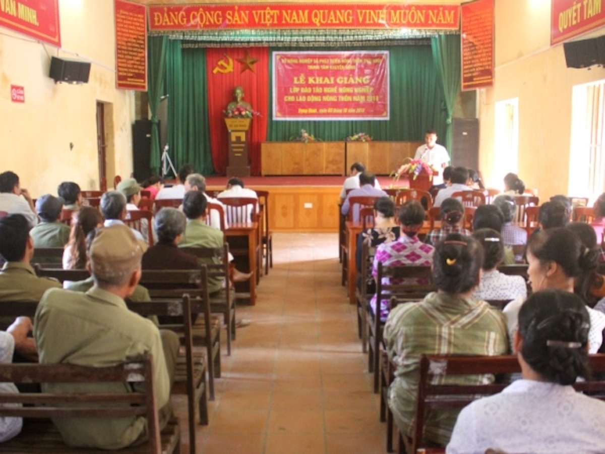 Các khóa đào tạo nghề giúp cho hàng nghìn lao động có việc làm ổn định.