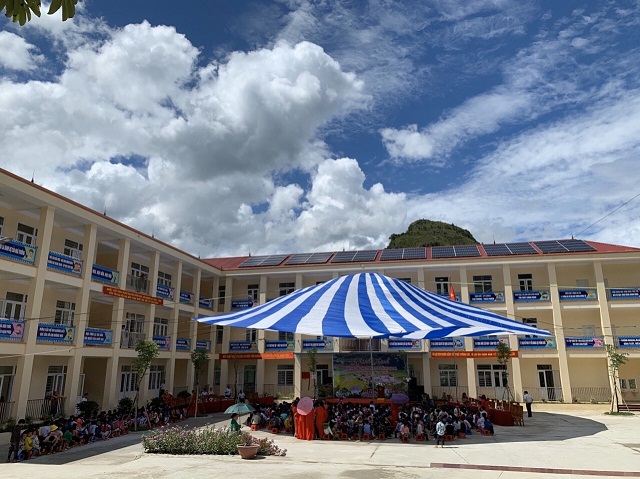 Ngôi trường mới khang trang và tiện nghi chính thức khánh thành, đưa vào sử dụng từ ngày 05/07/2020