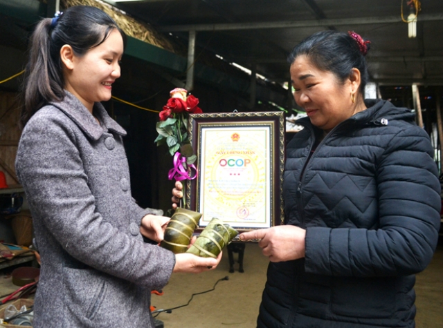 Bánh chưng gù của HTX Bánh chưng gù bà Dung