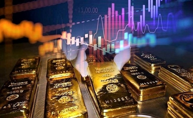 Giá vàng lần đầu tiên vọt lên trên ngưỡng cản quan trọng 1.800 USD/ounce kể từ năm 2011 (Ảnh: Internet)