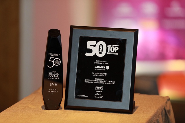 Tập đoàn Bảo Việt là Doanh nghiệp Việt tỷ đô trong Top 50 công ty kinh doanh hiệu quả nhất Việt Nam