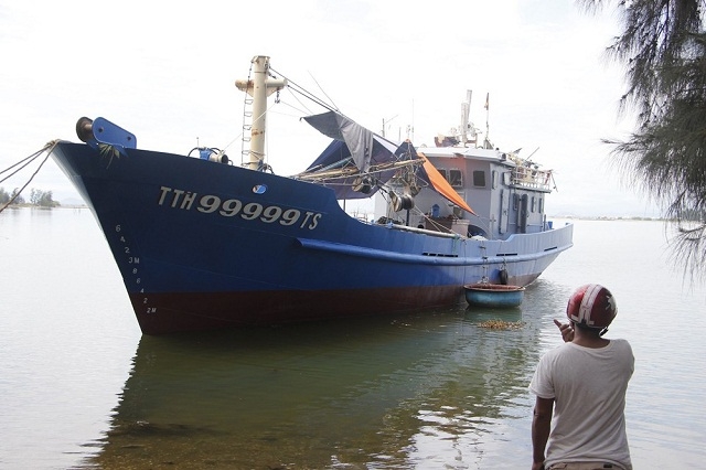 Nhiều ngư dân Phần Thất đã mạnh dạn hùn vốn đóng tàu lớn ra khởi (Ảnh: TL)