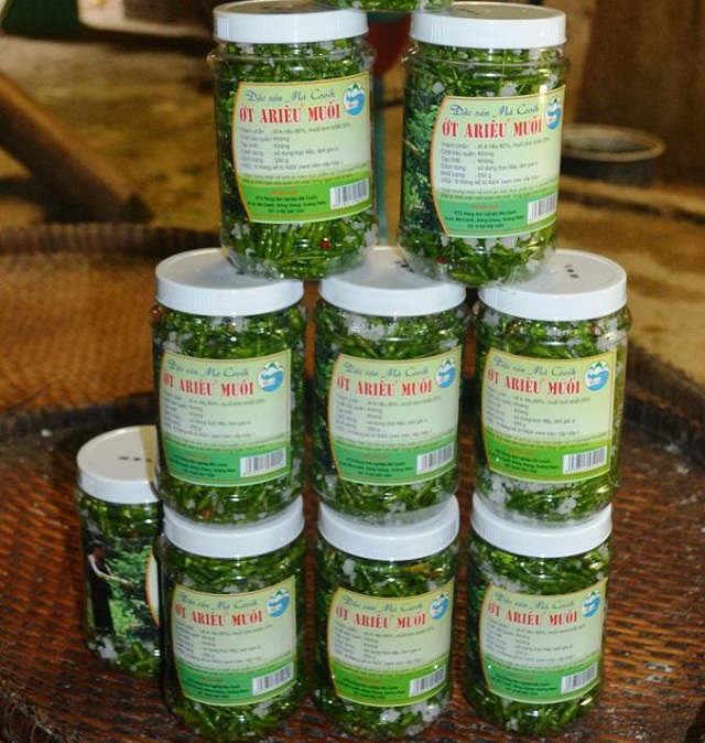 Sản phẩm ớt Ariêu của HTX Nông lâm nghiệp Mà Cooih được người tiêu dùng cả nước biết đến (Ảnh: TL)