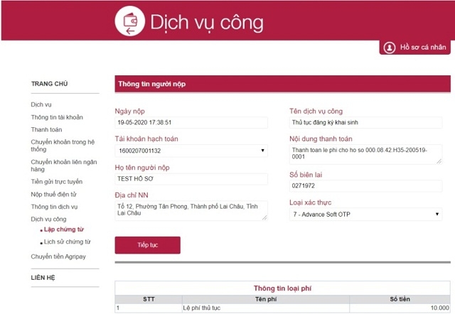 Agribank tiếp tục đẩy mạnh ứng dụng công nghệ vào thanh toán các dịch vụ công