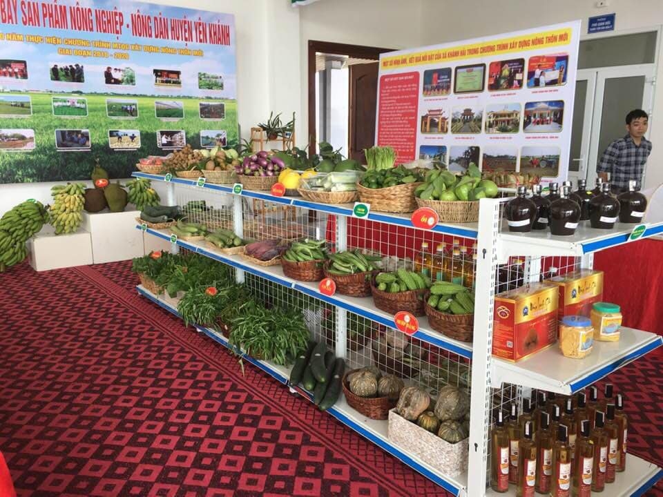 Cửa hàng trưng bày và bán nông sản an toàn của huyện Yên Khánh, tỉnh Ninh Bình (Ảnh:TL)