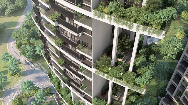 Với gần 200 khoảnh vườn màu mỡ, One Pearl bank cho phép cư dân của mình có thể thử sức làm “nông dân nơi thành thị”.