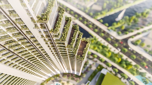 Những khu vườn giật cấp theo từng tầng đầy ấn tượng tại Sunshine Diamond River.