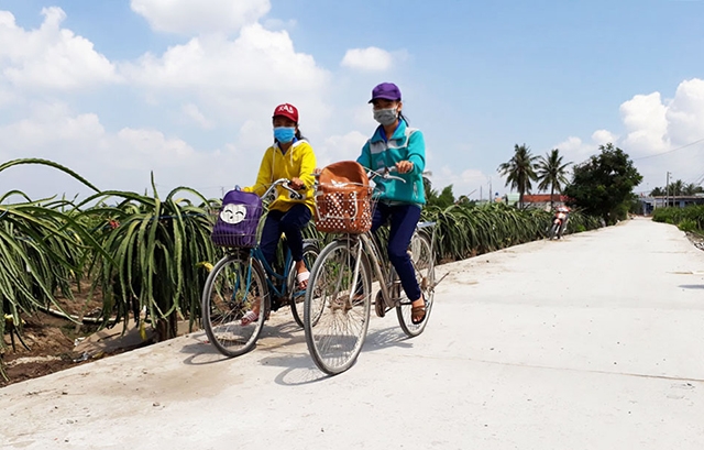 Hạ tầng NTM Thanh Phú Long ngày càng hoàn thiện.