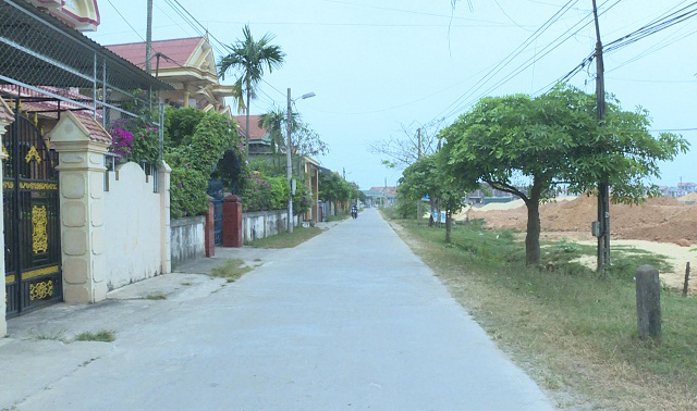 Thực hiện xây dựng NTM, bộ mặt nông thôn xã Thanh Trạch ngày một khởi sắc.